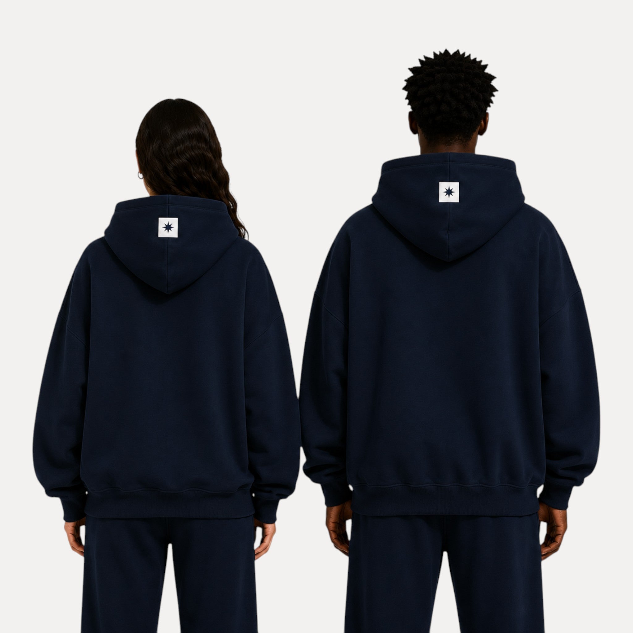THE MANIFESTO Oversized Hoodie | Navy