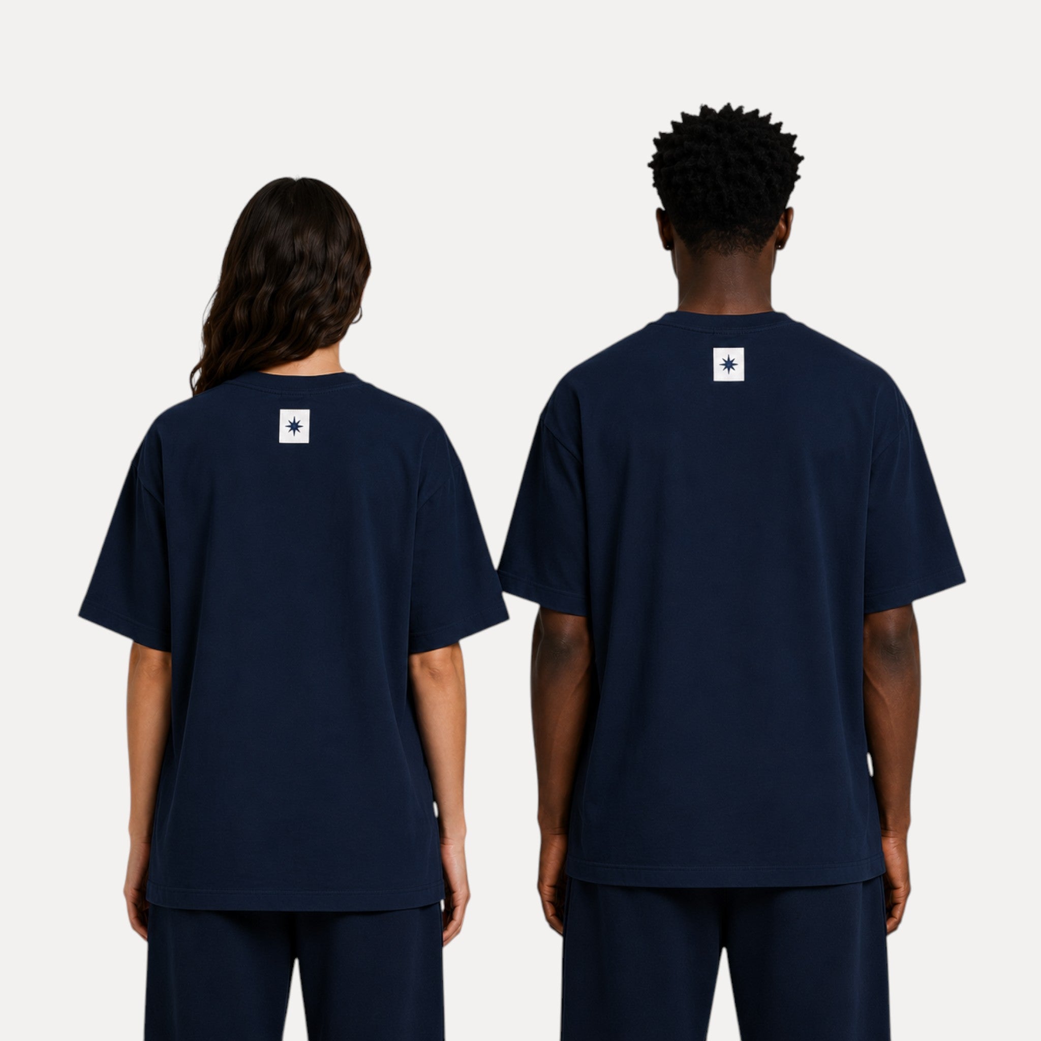 THE RECORD Oversized Tee | Navy