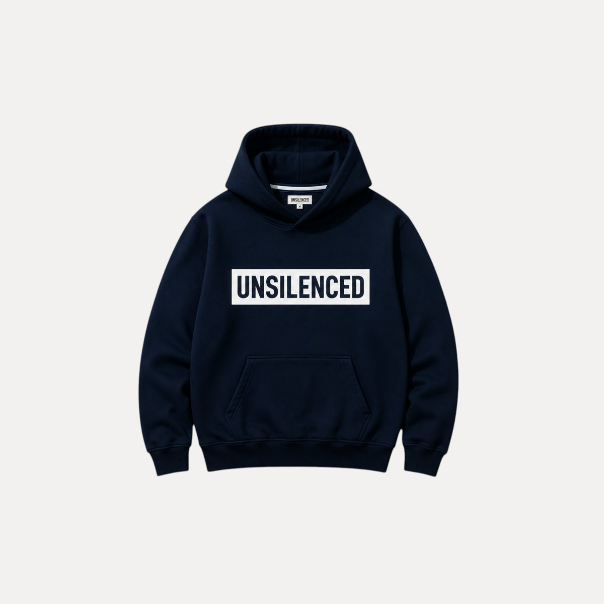 THE TESTIMONY Regular Hoodie | Navy by UNSILENCED - front view