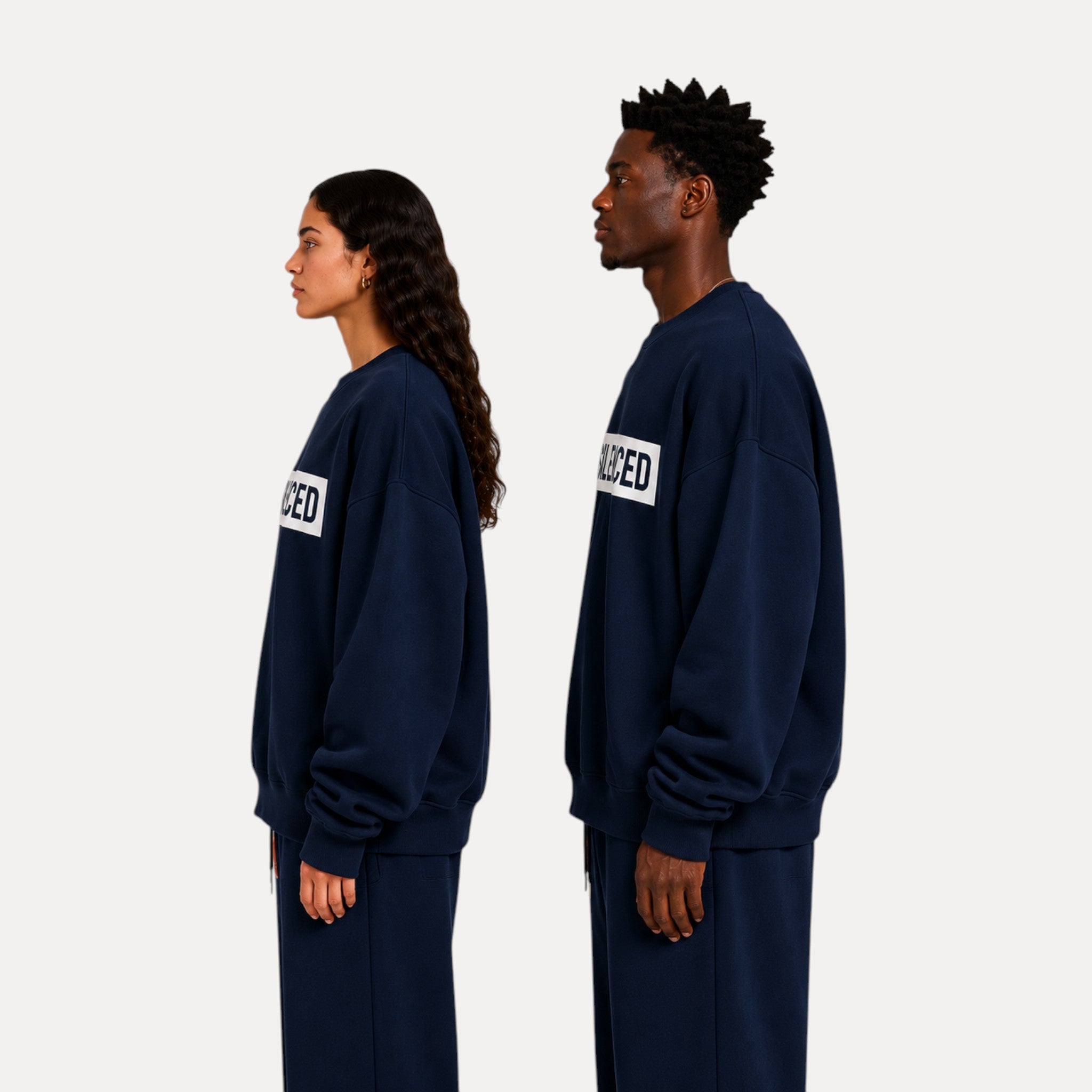 THE CANON Oversized Crewneck | Navy