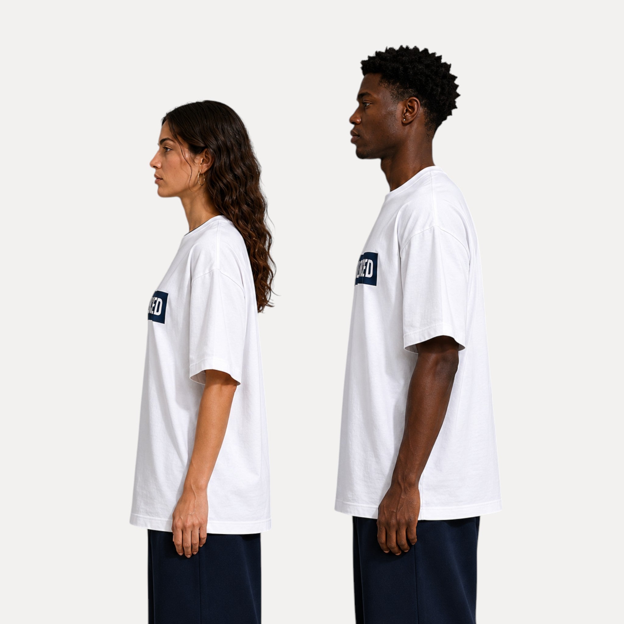 THE RECORD Oversized Tee | White